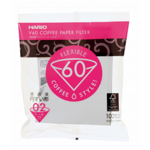 Hario V60 Filterpapier 02 für 1-4 Tassen 100 Stück