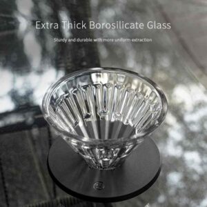 Timemore crystal eye glass dripper 02 schwarz