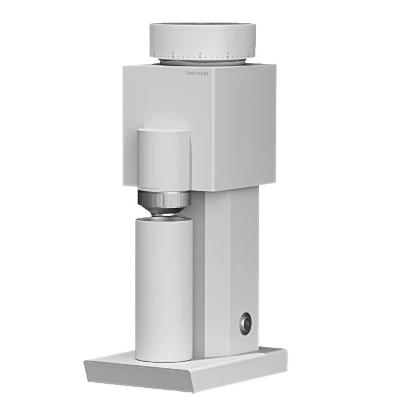 Timemore BRICKS 01S weiss elektrische Mühle mit 40mm S2C-Kegelmahlwerk Alu-Stahl Gehäuse