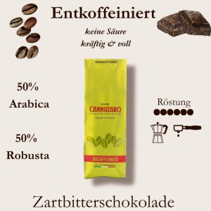 Cannizzaro Decaf. ganze Bohne 250g