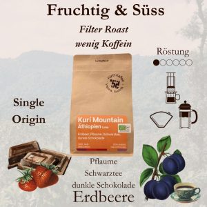 Kuri Mountain Äthiopien Kaffee - Hochland Specialty Coffee 250g - Espressorado