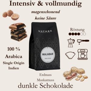 Suchan Monsooned Malabar - Indischer Specialty Coffee - Einzigartige Röstung - Espressorado Wien