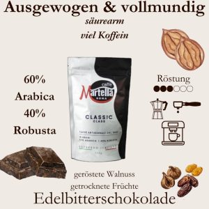 Martella Classic Class Espresso Blend - Italienische Röstkunst 60-40 - Espressorado