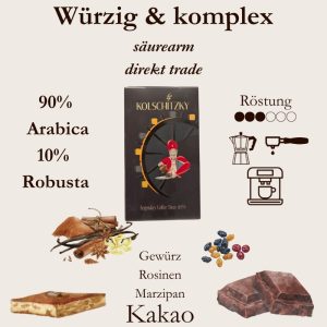 Kolschitzky Maximilian 90-10 Wiener Röstung - Premium Espresso Blend - Espressorado Wien