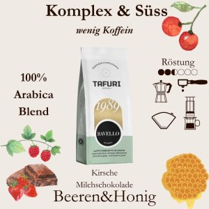 Saka Ravello Espresso 100% Arabica Blend - Italienische Kaffeekultur Espressorado