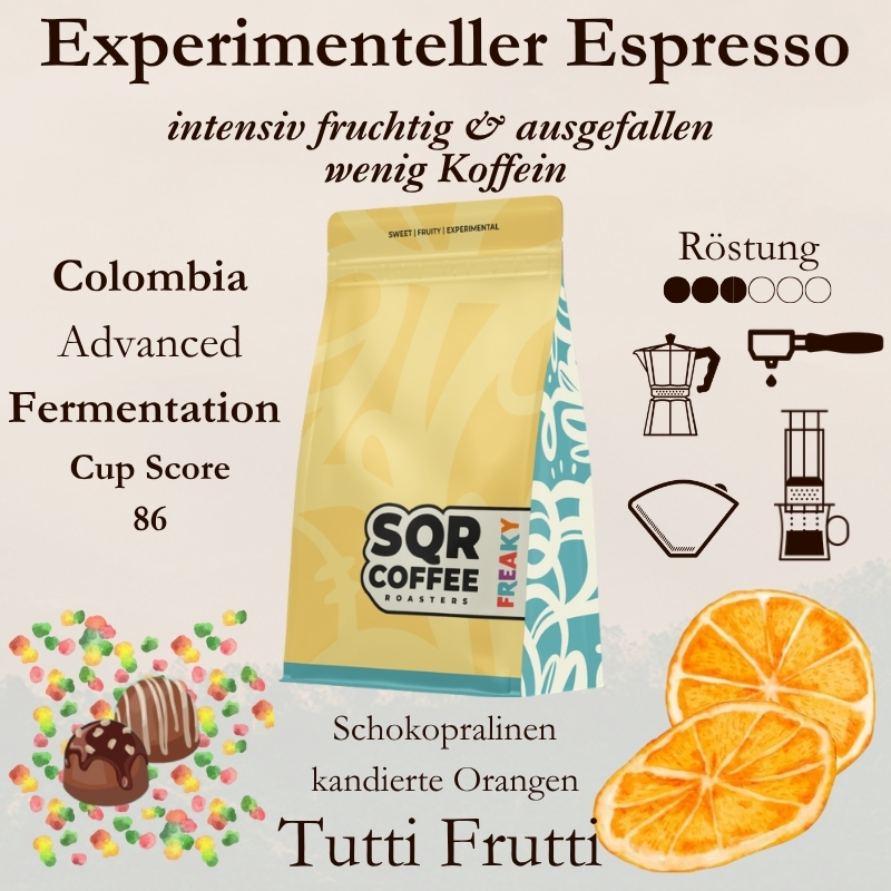 SQR Freaky Espresso Blend - Experimenteller Specialty Coffee 250g - Espressorado